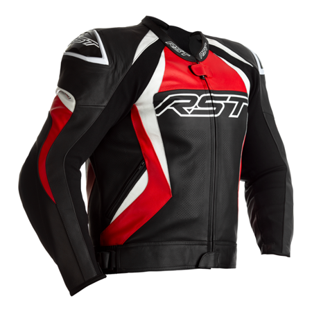 Motocyklowa Kurtka Skórzana RST Tractech Evo 4 CE Black/Red (2357)