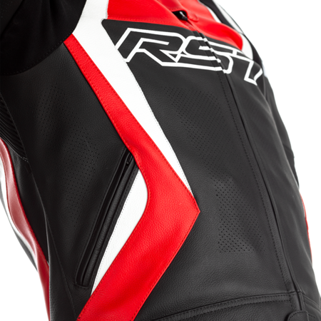 Motocyklowa Kurtka Skórzana RST Tractech Evo 4 CE Black/Red (2357)