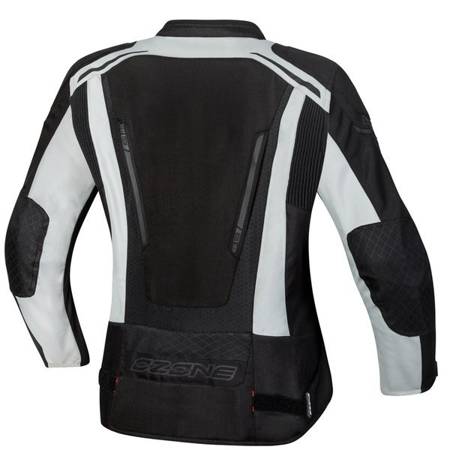 Motocyklowa Kurtka Tekstylna Ozone Edge II Lady Black/Grey