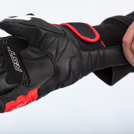 Motocyklowe Rękawice Skórzane RST Freestyle 2 CE Black/Red/White (2671)