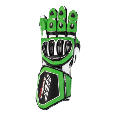 Motocyklowe Rękawice Skórzane RST Tractech Evo 4 CE Green/Black/Black (2666)