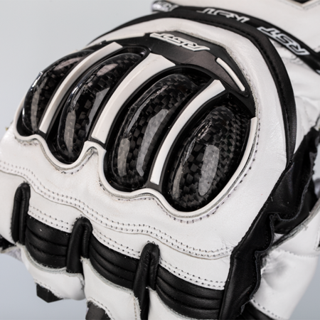 Motocyklowe Rękawice Skórzane RST Tractech Evo 4 CE White/White/Black (2666)