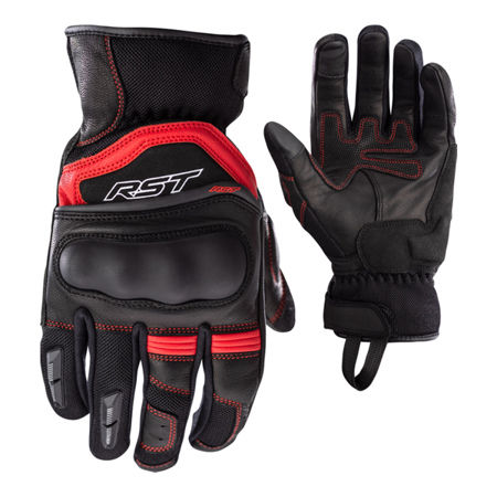 Motocyklowe Rękawice Skórzane RST Urban Air 3 Mesh CE Black/Red (2673)