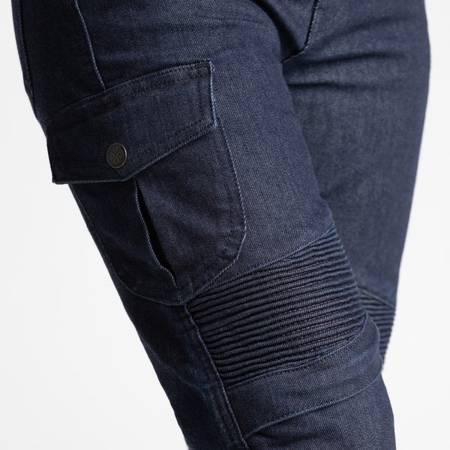 Motocyklowe Spodnie Jeansowe Broger Ohio Lady Raw Navy