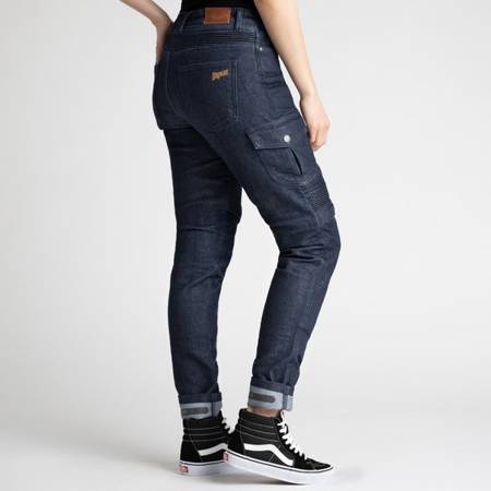 Motocyklowe Spodnie Jeansowe Broger Ohio Lady Raw Navy