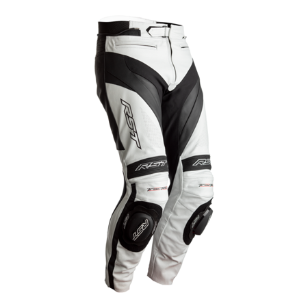 Motocyklowe Spodnie Skórzane RST Tractech Evo 4 CE White/Black (2358)