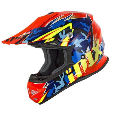 Motocyklowy Kask iMX Racing FMX-01 Camo Flou Orange