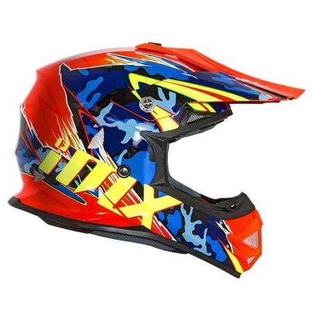 Motocyklowy Kask iMX Racing FMX-01 Camo Flou Orange