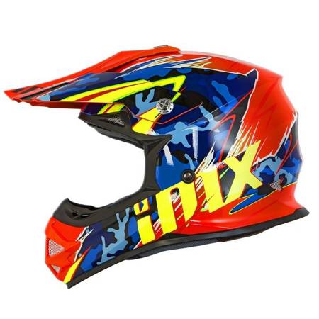 Motocyklowy Kask iMX Racing FMX-01 Camo Flou Orange