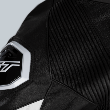 Motocyklowy Kombinezon Skórzany RST Podium Airbag CE Black/White/Black (2522)