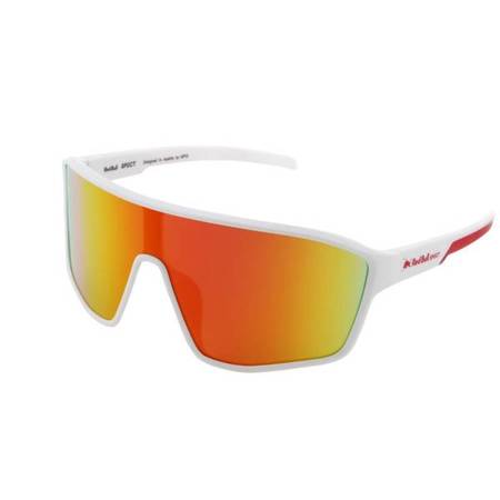 OKULARY RED BULL SPECT DAFT WHITE - SZKŁA BROWN WITH RED MIRROR POL