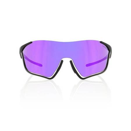 OKULARY RED BULL SPECT FLOW BLACK - SZKŁA GREY WITH PURPLE MIRROR