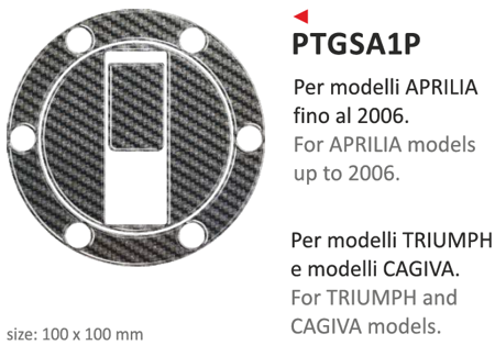 ONEDESIGN naklejka na wlew paliwa Triumph e Cagiva