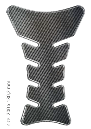 ONEDESIGN tankpad Triumph Tiger carbon at stock single packaged