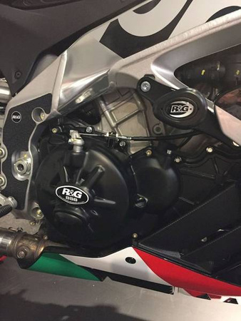 OSŁONA SILNIKA RG RACING APRILIA RSV4 09-14, V4 TUONO 11-17, PRAWA STRONA BLACK