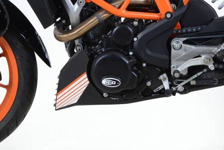 OSŁONA SILNIKA RG RACING KTM 390 DUKE 16-/RC 390 16-, LEWA STRONA BLACK