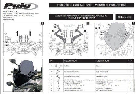 OWIEWKA PUIG DO HONDA CB1000R 11-16