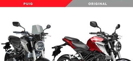 OWIEWKA PUIG DO HONDA CB125R / CB300R 2018-2024 LEKKO PRZYCIEMNIANA