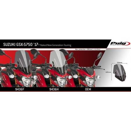 OWIEWKA PUIG DO SUZUKI GSX-S750 17-20 (TOURING)