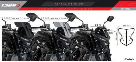 OWIEWKA PUIG DO YAMAHA MT-03 20