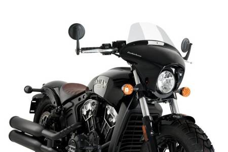 Owiewka PUIG Batwing SML do Indian Scout Bobber 18-22 (Touring) Przezroczysty (W) 21074W