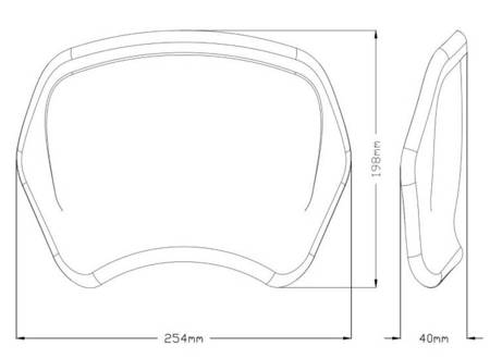 Owiewka PUIG Retroplate do Honda CMX1100 Rebel 21-22 Czarny mat (J) 20821J