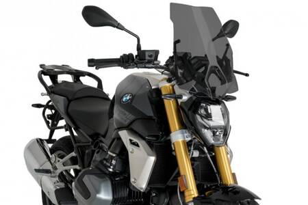 Owiewka PUIG do BMW R1250R 18-24 (Touring, do mocowania OEM BMW) Mocno przyciemniany (F) 3626F