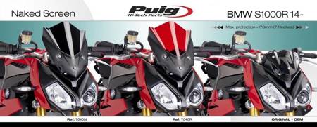 Owiewka PUIG do BMW S1000R 14-18 Czarny (N) 7040N