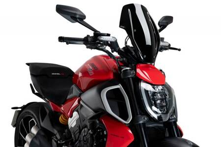 Owiewka PUIG do Ducati Diavel V4 24 (Touring) Czarny (N) 21713N