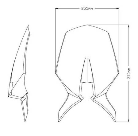 Owiewka PUIG do Ducati Monster 937 21-22 Czarny (N) 20712N