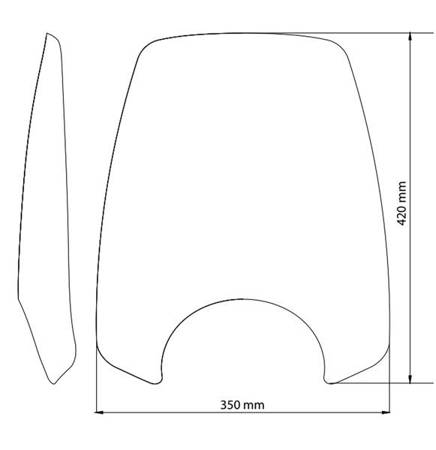 Owiewka PUIG do Honda CMX1100 Rebel 21-22 (Touring) Mocno przyciemniany (F) 20820F