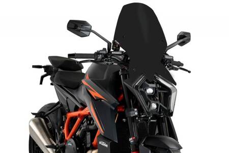 Owiewka PUIG do KTM Superduke R 1390 24 (Touring) Czarny mat (J) 21907J