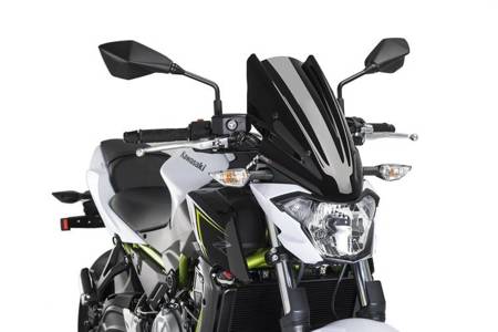 Owiewka PUIG do Kawasaki Z650 17-19 (Touring) Czarny (N) 9369N