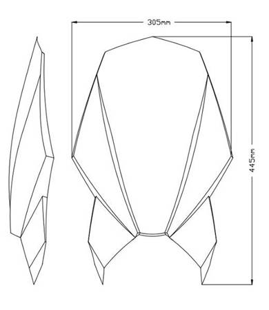 Owiewka PUIG do Suzuki GSX-S950 / GSX-S1000 21-22 (Touring) Mocno przyciemniany (F) 20835F