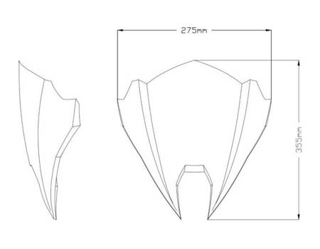 Owiewka PUIG do Triumph Speed Triple RS 21-22 Mocno przyciemniany (F) 20795F