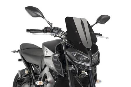 Owiewka PUIG do Yamaha MT-09 17-20 (Touring) Czarny (N) 9377N