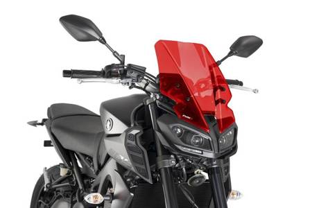 Owiewka PUIG do Yamaha MT-09 17-20 (Touring) Czerwony (R) 9377R