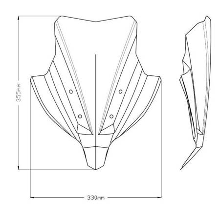 Owiewka PUIG do Yamaha MT-10 22 (Sport) Przezroczysty (W) 21361W