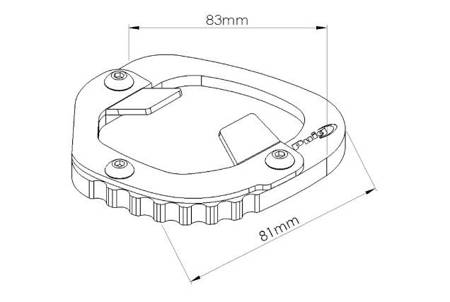 POSZERZENIE STOPKI BOCZNEJ YAMAHA TENERE 700 19-21