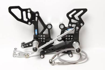 PP Tuning sety podnóżków sportowe Kawasaki Ninja 250, 300 2013-2017 Reverse shifting