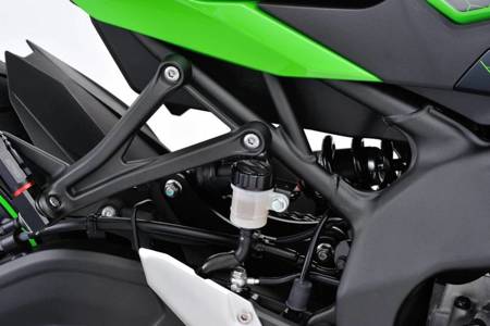 Pokrywa zbiorniczka płynu hamulcowego REAR Ø42mm CNC czarny KAWASAKI Z650 Z900RS