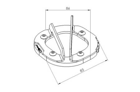 Poszerzenie stopki bocznej PUIG do Yamaha XTZ1200 Super Tenere 14-22 Czarny (N) 20762N