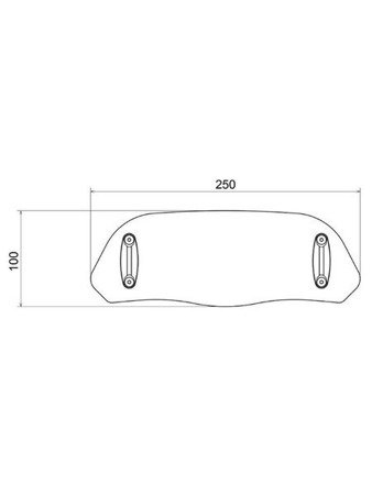 REGULOWANY DEFLEKTOR PUIG DO SZYB I OWIEWEK 25X10 CM (CLIP-ON)