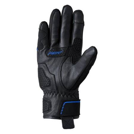 RĘKAWICE SKÓRZANE RST S1 MESH CE BLACK/GREY/NEON BLUE S (3182)