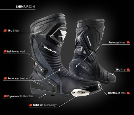 RSX-6 MEN BLACK Shima