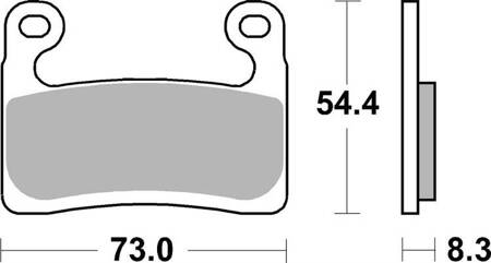 SBS KLOCKI HAMULCOWE RACING DUAL CARBON BMW 