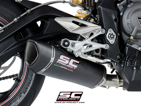 SC-Project Tłumik końcowy SC1-R Carbon Triumph Street Triple 765 2017-2019