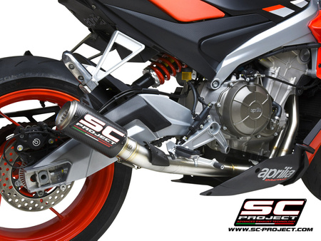 SC-Project Układ wydechowy CR-T Carbon Aprilia Tuono 660 2021-2024