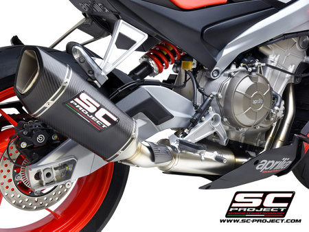 SC-Project Układ wydechowy SC1-R Carbon Aprilia Tuono 660 2021-2024