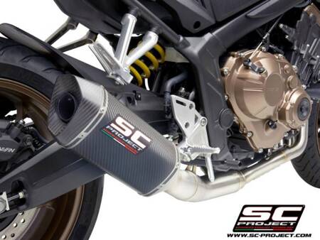 SC-Project pełny układ wydechowy SC1-M carbon Honda CB650R (2019-2020)